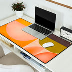 abstract painterly mid century shapes 2 Desk Mat Gallery Image 2