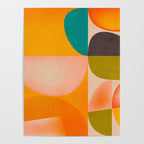 abstract painterly mid century shapes 2 Poster Gallery Image 4