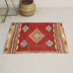 Çal  Antique Turkish Kilim Print Rug Gallery Image 1