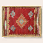 Çal  Antique Turkish Kilim Print Serving Tray Gallery Image 1