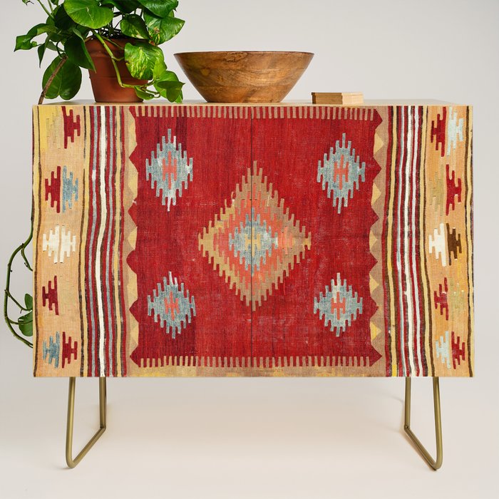 Çal  Antique Turkish Kilim Print Credenza Gallery Image 1