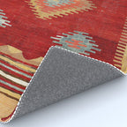 Çal  Antique Turkish Kilim Print Rug Gallery Image 4