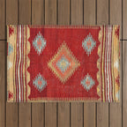 Çal  Antique Turkish Kilim Print Outdoor Rug Gallery Image 1