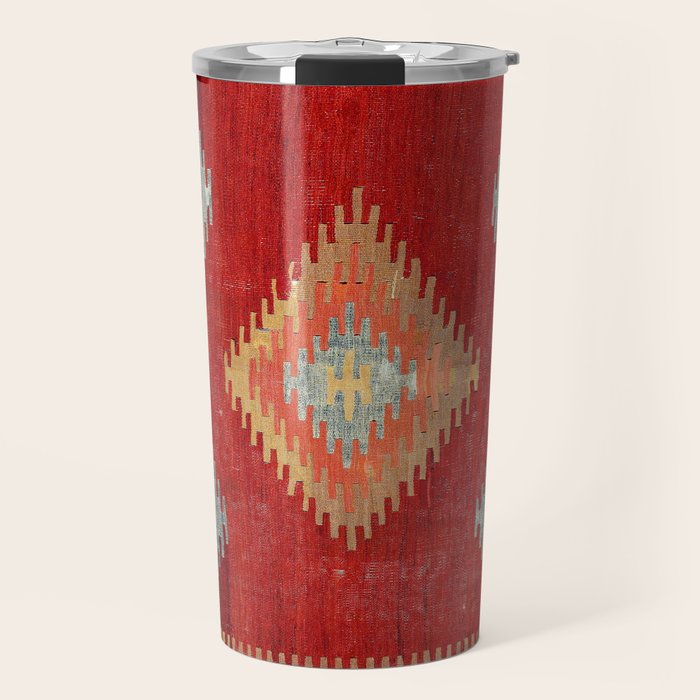 Çal  Antique Turkish Kilim Print Travel Mug Gallery Image 1