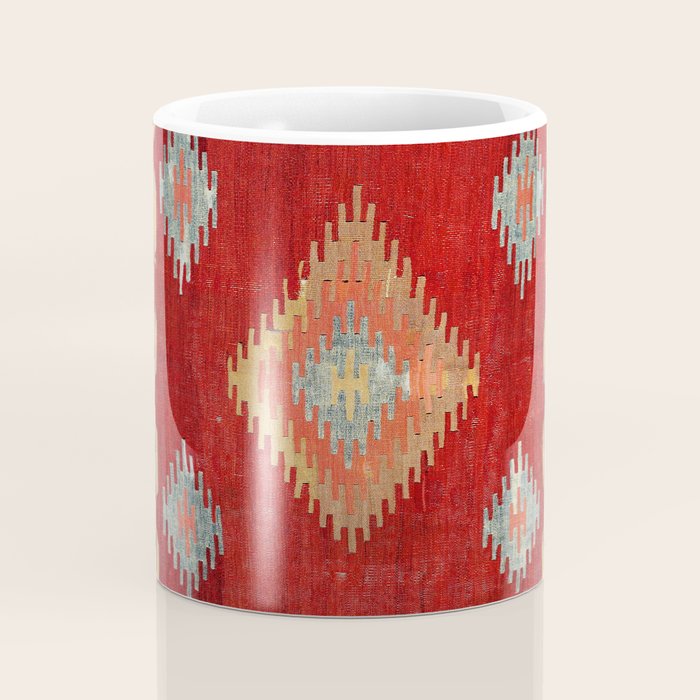 Çal  Antique Turkish Kilim Print Coffee Mug Gallery Image 4