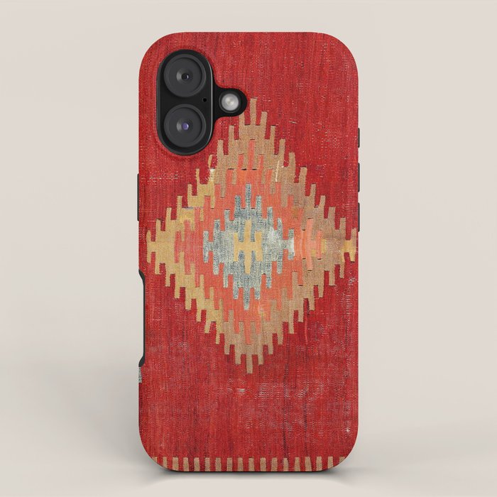 Çal  Antique Turkish Kilim Print iPhone Case Gallery Image 1