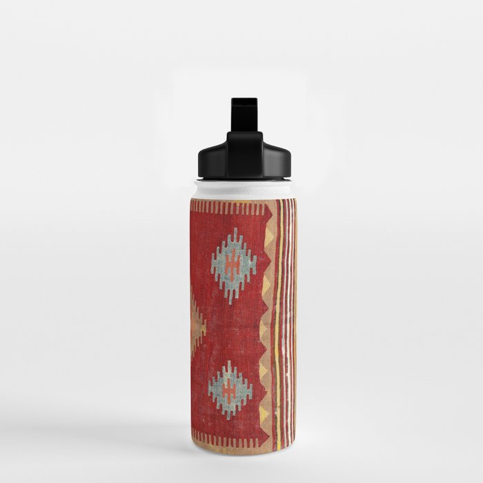Çal  Antique Turkish Kilim Print Water Bottle Gallery Image 2
