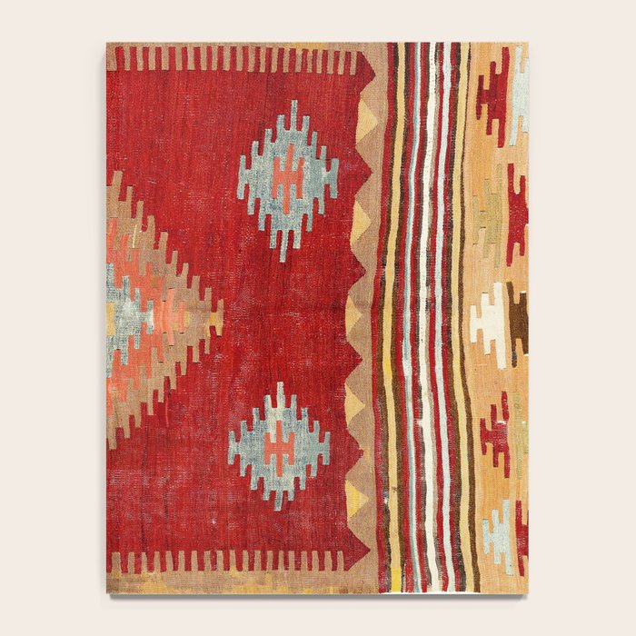 Çal  Antique Turkish Kilim Print Notebook Gallery Image 4