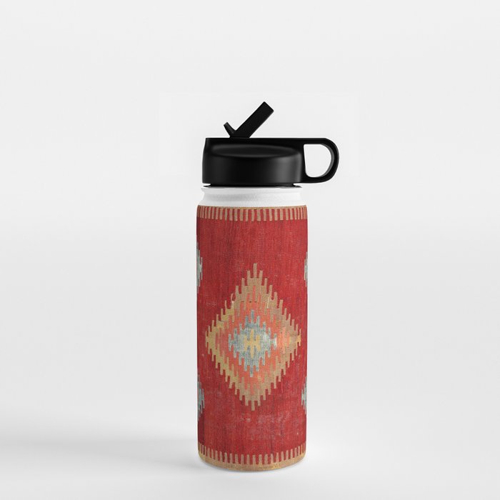 Çal  Antique Turkish Kilim Print Water Bottle Gallery Image 1