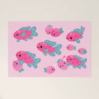 Strawberry peacock cichlid Welcome Mat Gallery Image 1