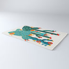 Cactus Garden Acrylic - Teal Rug Gallery Image 3