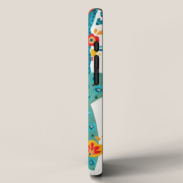 Cactus Garden Acrylic - Teal iPhone Case Gallery Image 2