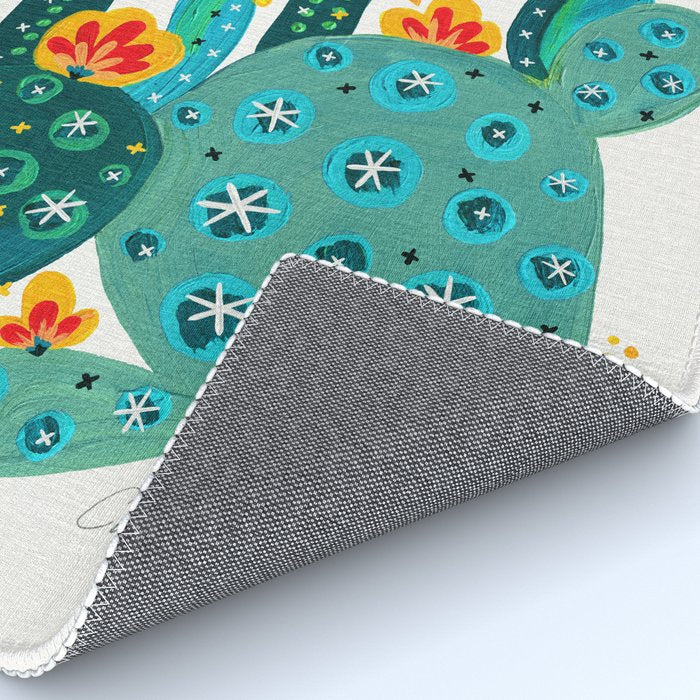 Cactus Garden Acrylic - Teal Rug Gallery Image 4