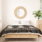 Southwestern Pattern 132 Black and Beige Duvet Cover Gallery Image 3
