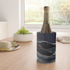 Midnight Marble Deep Ocean Waves Wine Chiller Gallery Image 4