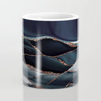 Midnight Marble Deep Ocean Waves Coffee Mug Gallery Image 4