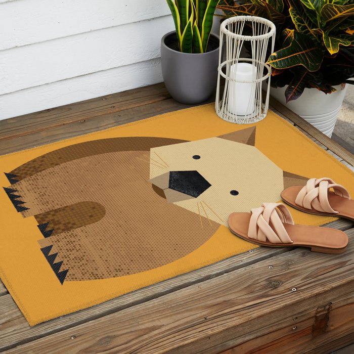 Whimsy Wombat Outdoor Rug Gallery Image 2