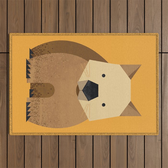 Whimsy Wombat Outdoor Rug Gallery Image 1
