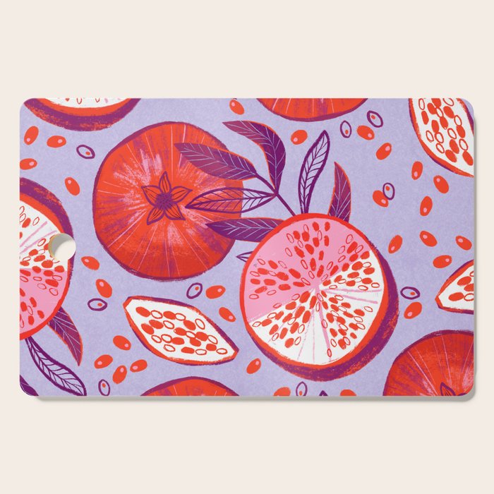 Pomegranate Fruit Still Life Cutting Board Gallery Image 1