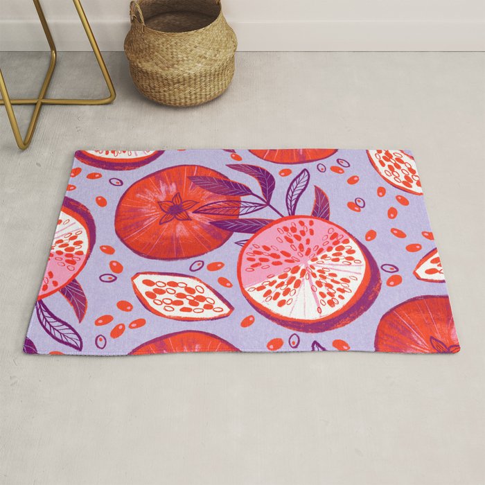 Pomegranate Fruit Still Life Rug Gallery Image 1