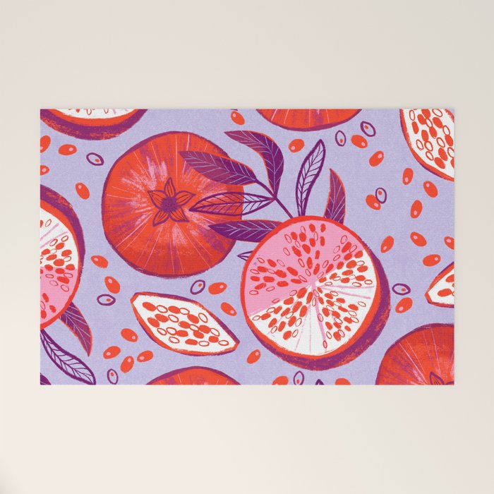 Pomegranate Fruit Still Life Welcome Mat Gallery Image 1