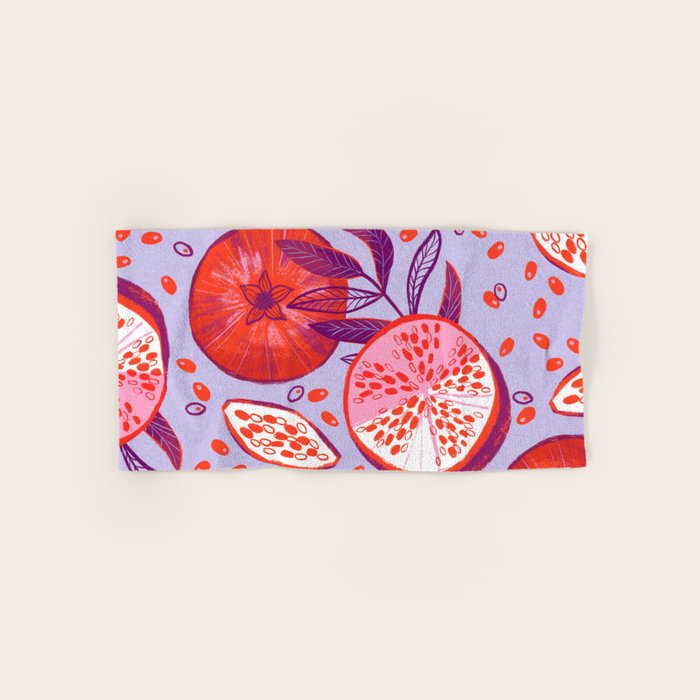 Pomegranate Fruit Still Life Bath Towel Gallery Image 1