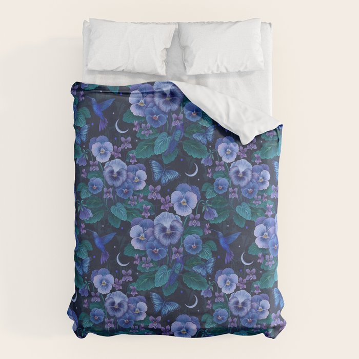 Violet - February Flower  Duvet Cover Gallery Image 1