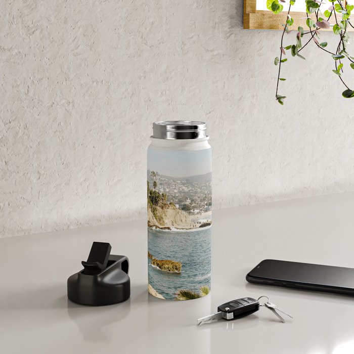 Laguna Beach Print  Water Bottle Gallery Image 4