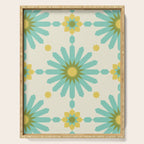 Geometric Starbursts - Blue + Yellow Serving Tray Gallery Image 1