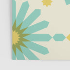 Geometric Starbursts - Blue + Yellow Poster Gallery Image 3