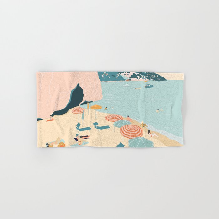 Positano Beach, Italy Bath Towel Gallery Image 1