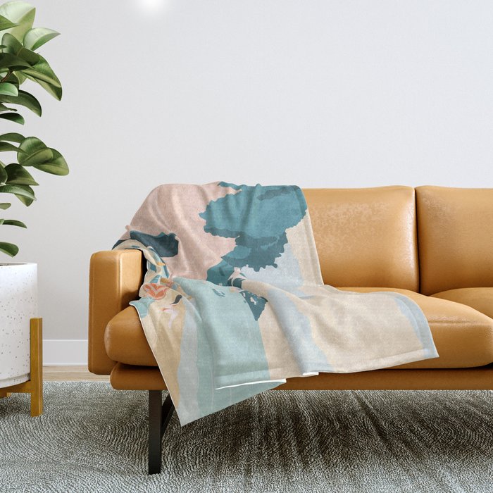 Positano Beach, Italy Throw Blanket Gallery Image 1