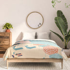 Positano Beach, Italy Comforter Gallery Image 3