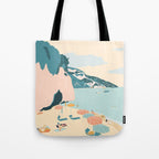 Positano Beach, Italy Tote Bag Gallery Image 1