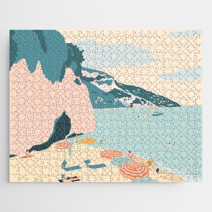 Positano Beach, Italy Jigsaw Puzzle Gallery Image 1