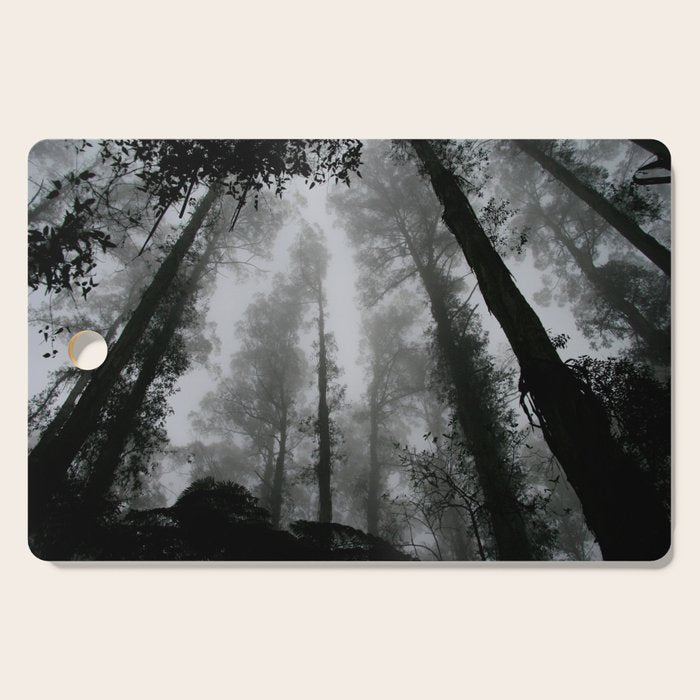 The Dark Forest (Black and White) Cutting Board Gallery Image 1