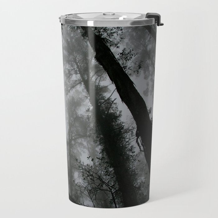 The Dark Forest (Black and White) Travel Mug Gallery Image 2