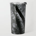 The Dark Forest (Black and White) Travel Mug Gallery Image 2