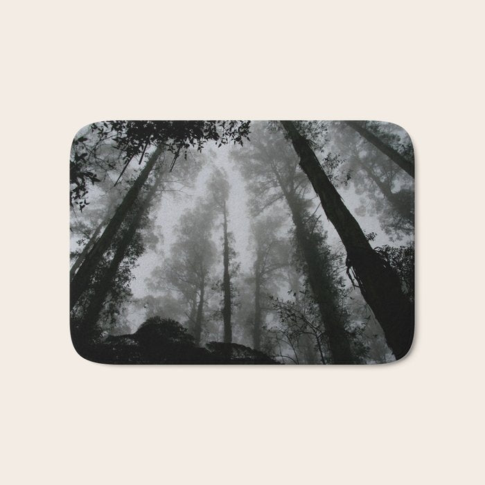 The Dark Forest (Black and White) Bath Mat Gallery Image 1