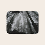 The Dark Forest (Black and White) Bath Mat Gallery Image 1