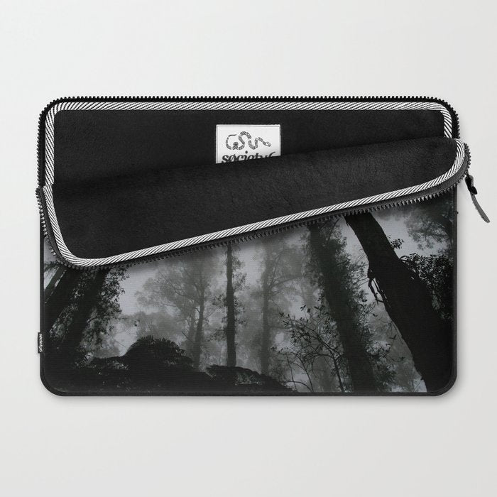 The Dark Forest (Black and White) Laptop Sleeve Gallery Image 2