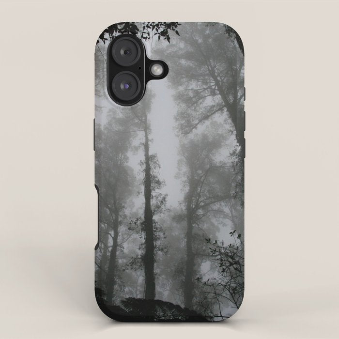 The Dark Forest (Black and White) iPhone Case Gallery Image 1