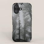 The Dark Forest (Black and White) iPhone Case Gallery Image 1
