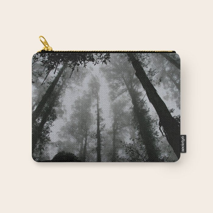 The Dark Forest (Black and White) Carry All Pouch Gallery Image 1