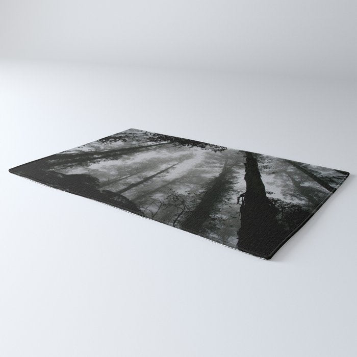 The Dark Forest (Black and White) Rug Gallery Image 3