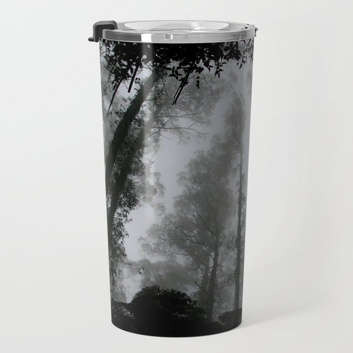 The Dark Forest (Black and White) Travel Mug Gallery Image 3