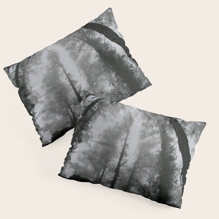 The Dark Forest (Black and White) Pillow Sham Gallery Image 3