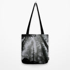 The Dark Forest (Black and White) Tote Bag Gallery Image 2