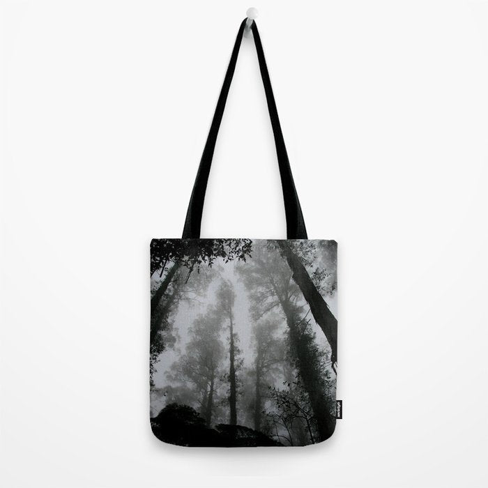 The Dark Forest (Black and White) Tote Bag Gallery Image 2