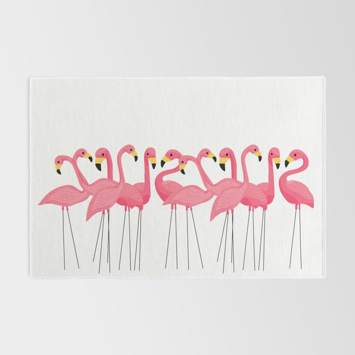 Cuban Pink Flamingos Rug Gallery Image 2